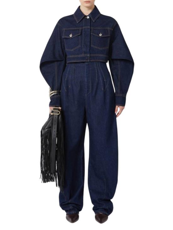 25FW 스포트막스 스트레이트 팬츠 2522186035600 BLU NOTTE - SPORTMAX