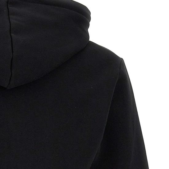 25FW 라코스테 오가닉 코튼 후드 티셔츠 SH9623 031 Black - LACOSTE