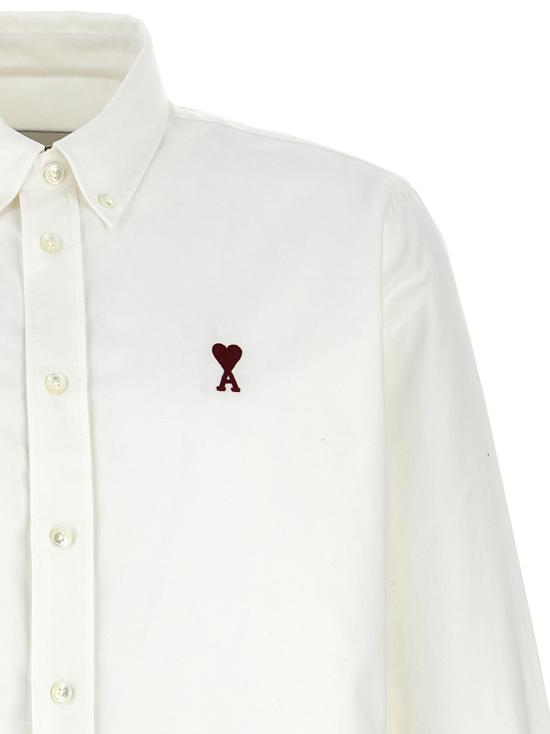 25FW 아미 ADC버튼 다운 셔츠 BFUSH063 CO0031168 WHITE - AMI