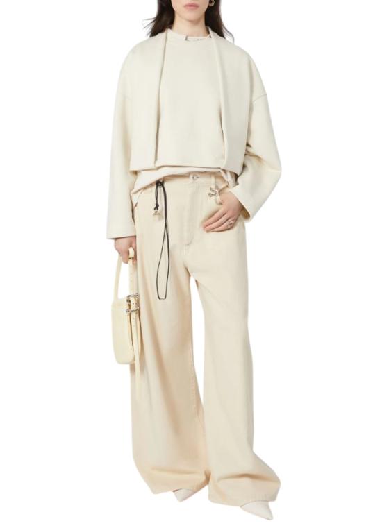 25FW 스포트막스 긴팔 티셔츠 2522926045600 AVORIO - SPORTMAX