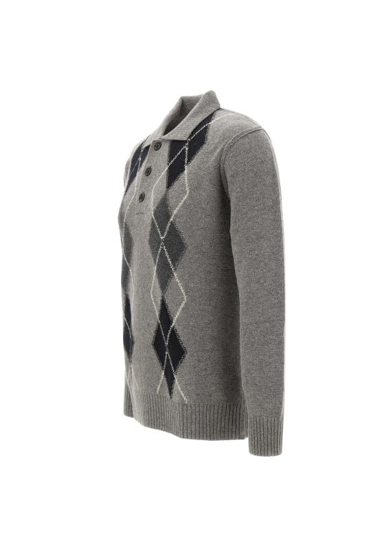 25FW 파올로페코라 스웨터 A055F002 U881 Grey - PAOLO PECORA