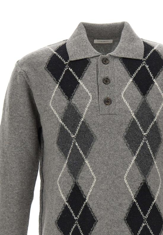 25FW 파올로페코라 스웨터 A055F002 U881 Grey - PAOLO PECORA