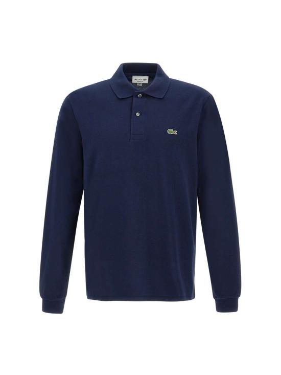 24FW 라코스테 클래식 롱슬리브 폴로 셔츠 L1312 166 Blue - LACOSTE