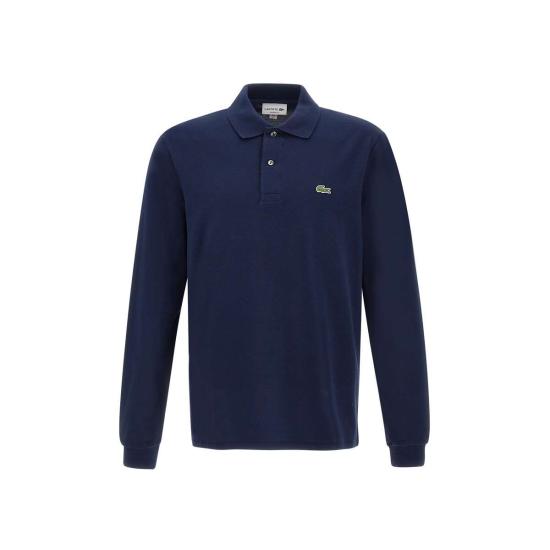 24FW 라코스테 클래식 롱슬리브 폴로 셔츠 L1312 166 Blue - LACOSTE