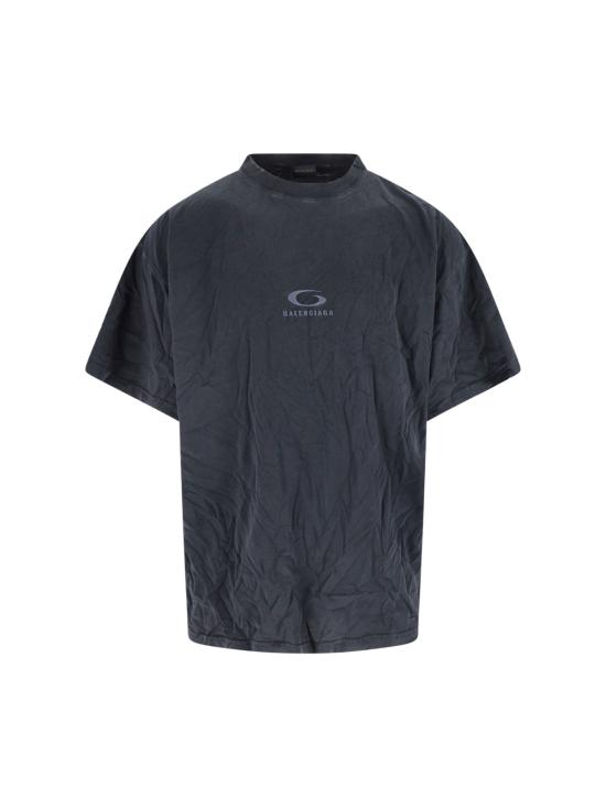 25FW 발렌시아가 반팔 티셔츠 850345 TTVH9 1041 Black