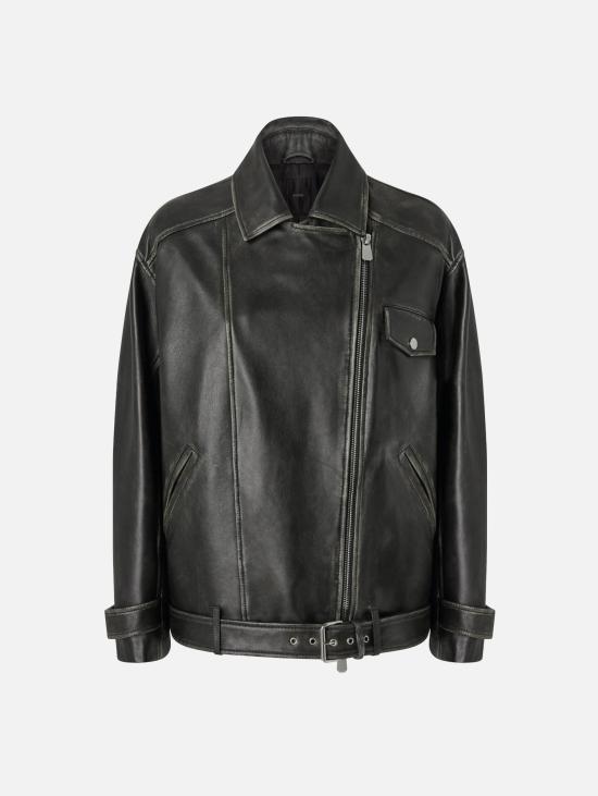 25FW 핑코 가죽 자켓 105369 A23Uz98 - PINKO