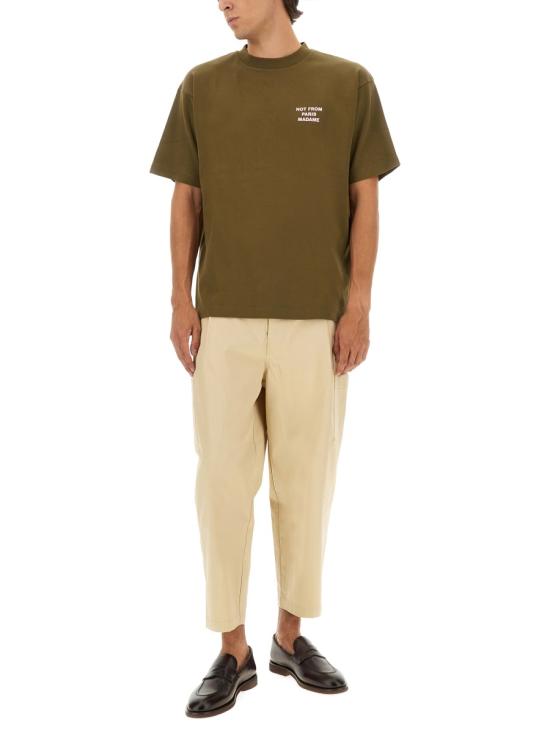 25FW 드롤드무슈 반팔 티셔츠 TS203 CO002KAKI BROWN - DROLE DE MONSIEUR