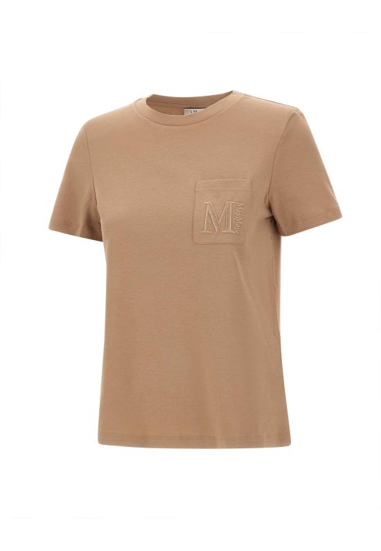 25FW 에스막스마라 반팔 티셔츠 2529976011600 006 Brown