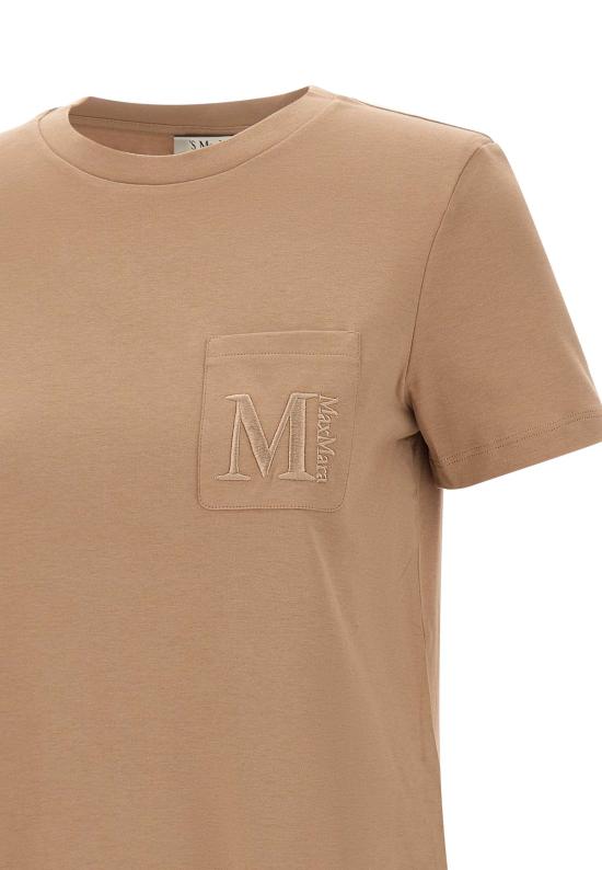 25FW 에스막스마라 반팔 티셔츠 2529976011600 006 Brown - 'S MAX MARA