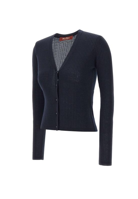 25FW 막스마라 스튜디오 가디건 2526346081600 007 Blue - MAX MARA STUDIO