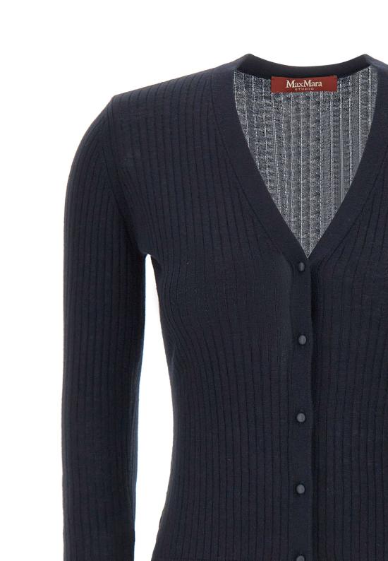 25FW 막스마라 스튜디오 가디건 2526346081600 007 Blue - MAX MARA STUDIO