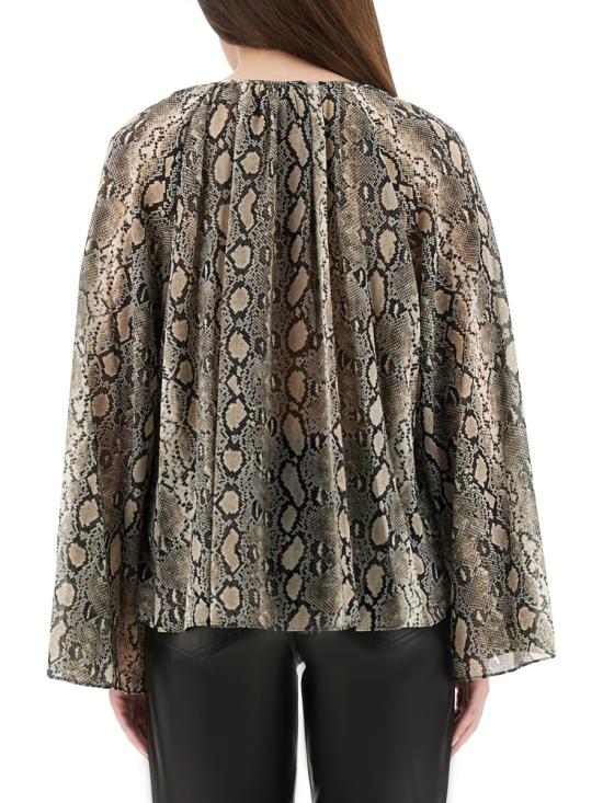 25FW 마이클 코어스 블라우스/셔츠 MT540R0ABE 120SOFTECRU ANIMALIER - MICHAEL KORS