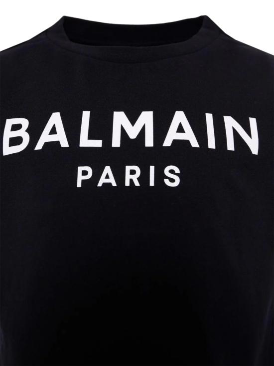 25FW [키즈] 발망 티셔츠 BX8P01K Z3186930BC BLACK - BALMAIN