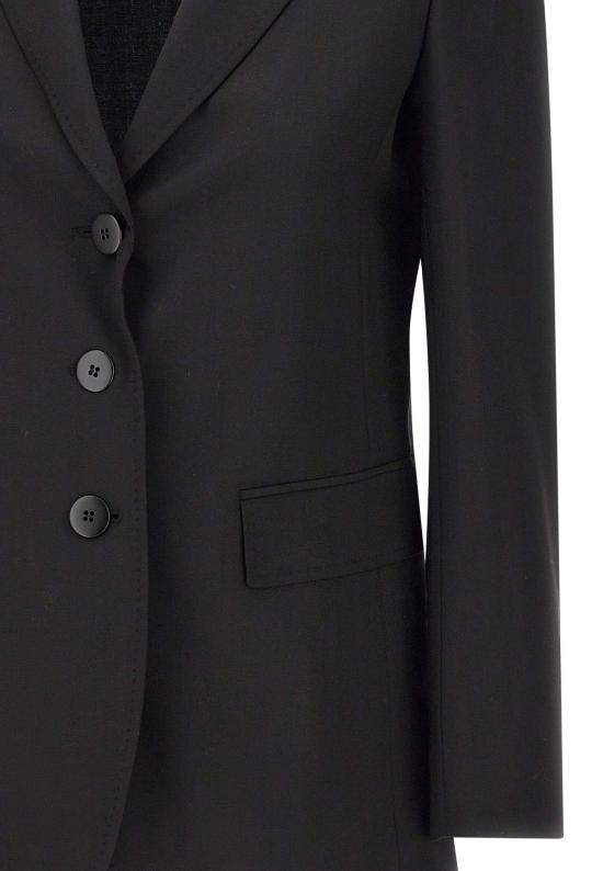 25FW 막스마라 스튜디오 수트 자켓 2526046101600 001 Black - MAX MARA STUDIO