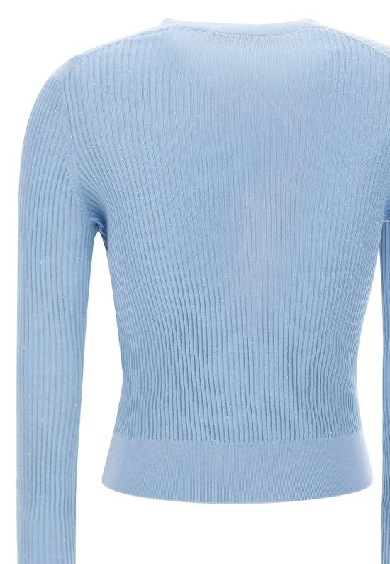 25FW 막스마라 스튜디오 가디건 2526346011600 002 Blue - MAX MARA STUDIO