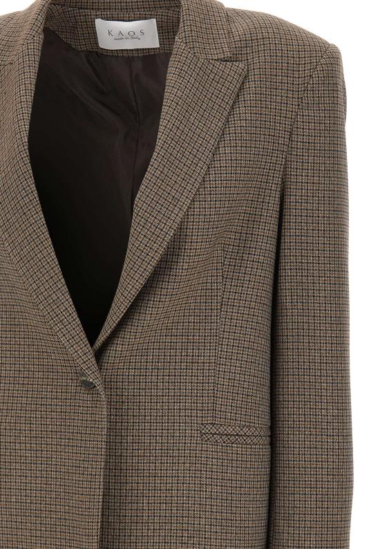 25FW 카오스 수트 자켓 RI1CO049 6026 Brown - KAOS