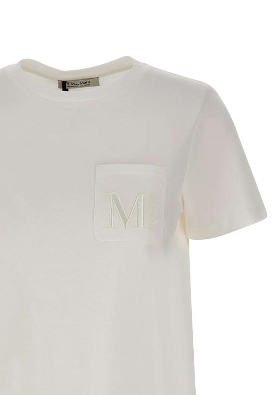 25FW 에스막스마라 반팔 티셔츠 2529976011600 001 White - 'S MAX MARA