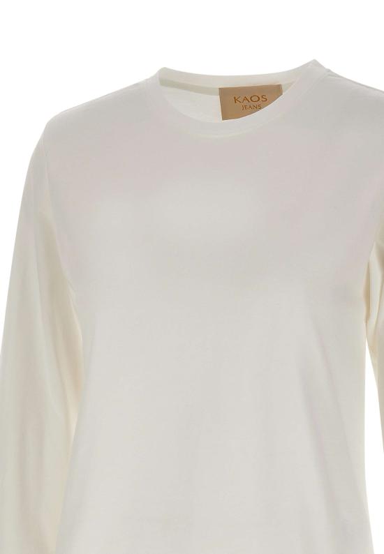 25FW 카오스 반팔 티셔츠 RIJBR001 1041 White - KAOS