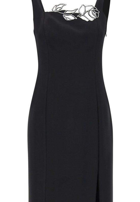 25FW 블루마린 미디 원피스 2A718A N0990 Black - BLUMARINE