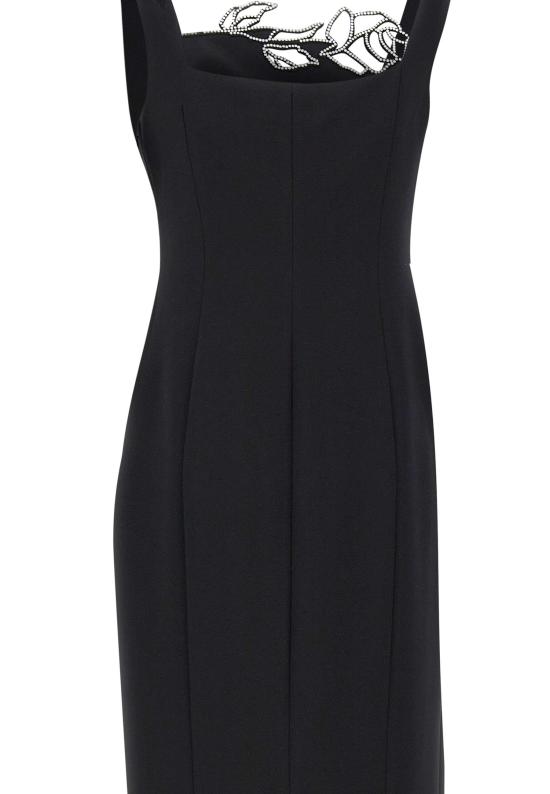 25FW 블루마린 미디 원피스 2A718A N0990 Black - BLUMARINE