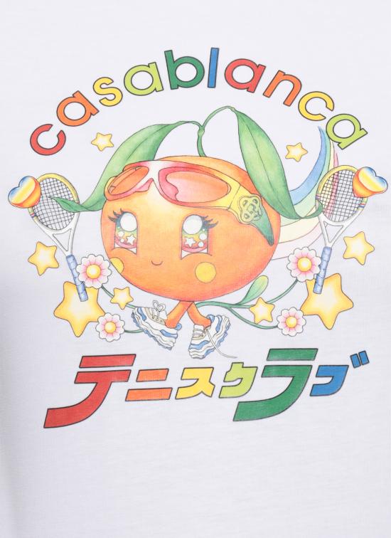 25FW 카사블랑카 반팔 티셔츠 WAW25JTS04901 WHITE White - CASABLANCA