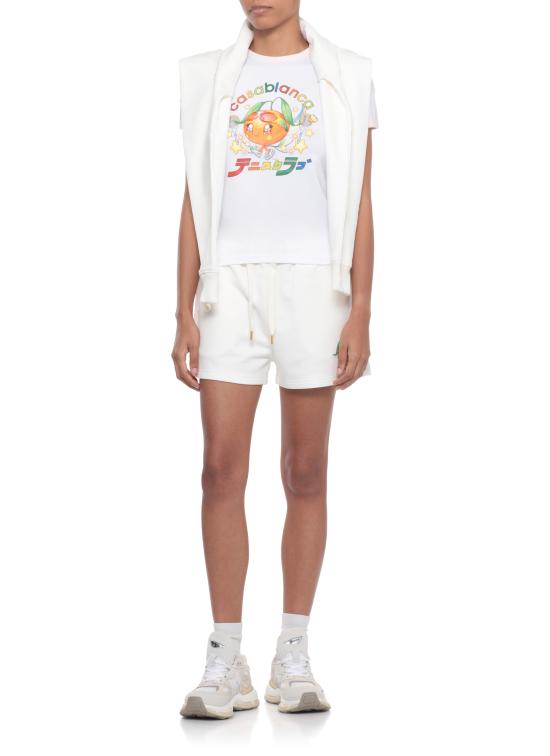 25FW 카사블랑카 반팔 티셔츠 WAW25JTS04901 WHITE White - CASABLANCA