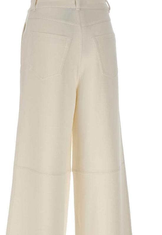 25FW 에스막스마라 MERLOT 메를로 코튼 팬츠 2529786021600 001 White - 'S MAX MARA