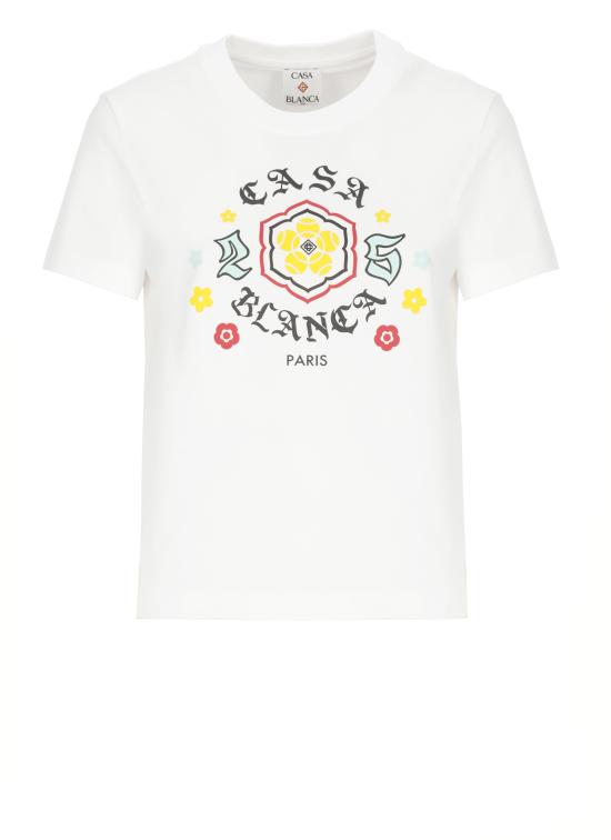 25FW 카사블랑카 반팔 티셔츠 WAW25JTS02002 WHITE White