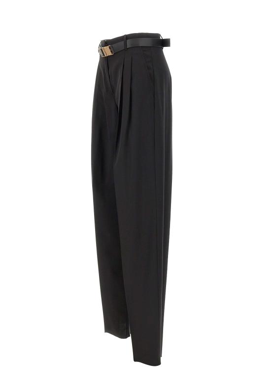 25FW 막스마라 스튜디오 스트레이트 팬츠 2526136061600 001 Black - MAX MARA STUDIO