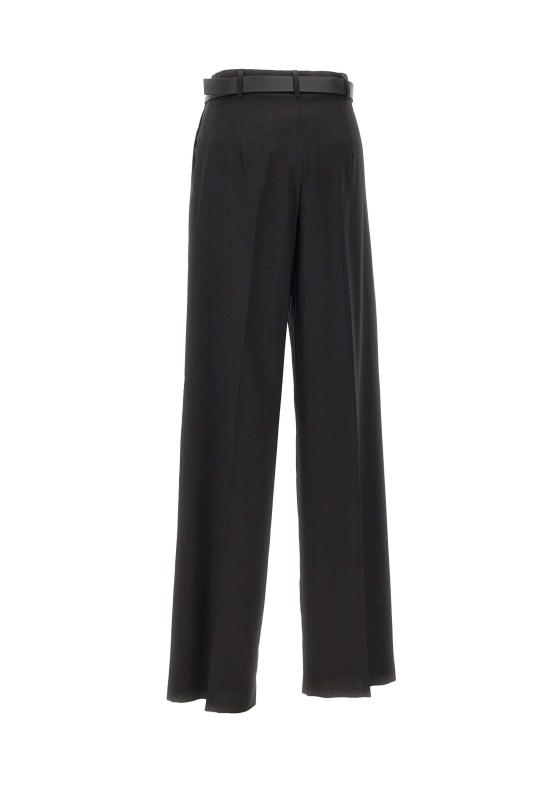 25FW 막스마라 스튜디오 스트레이트 팬츠 2526136061600 001 Black - MAX MARA STUDIO