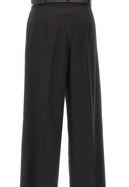 25FW 막스마라 스튜디오 스트레이트 팬츠 2526136061600 001 Black - MAX MARA STUDIO