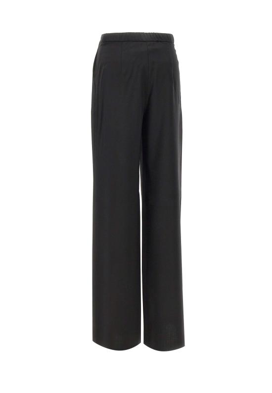 25FW 막스마라 스튜디오 스트레이트 팬츠 2526136051600 001 Black - MAX MARA STUDIO