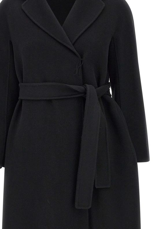 25FW 에스막스마라 에스투리아 버진울 코트  2529016081600 013 Black - 'S MAX MARA