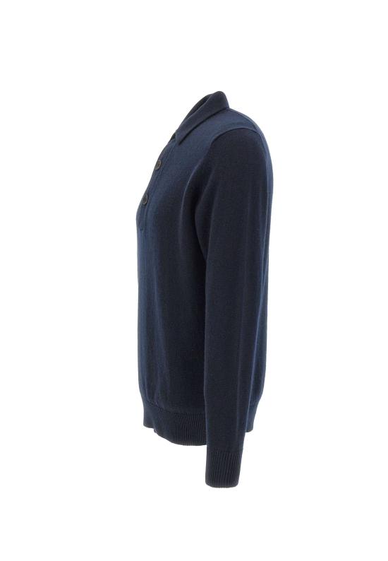 25FW 필리포 드 로렌티스 폴로 티셔츠 PL3ML WC7R891 Blue - FILIPPO DE LAURENTIIS