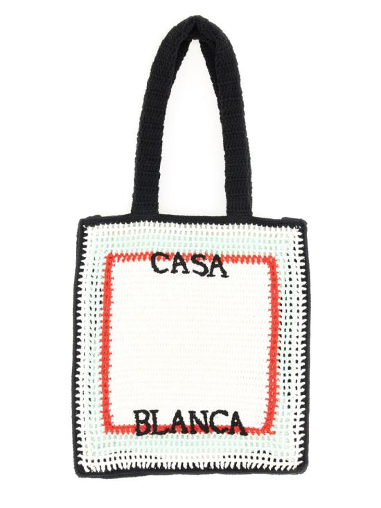 25FW 카사블랑카 토트백 APF25 BAG 139 01WHITE - CASABLANCA