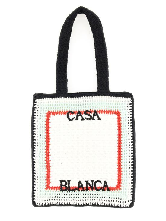 25FW 카사블랑카 토트백 APF25 BAG 139 01WHITE