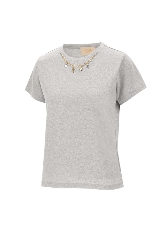 25FW 카오스 반팔 티셔츠 RIJBR003 0M07 Grey