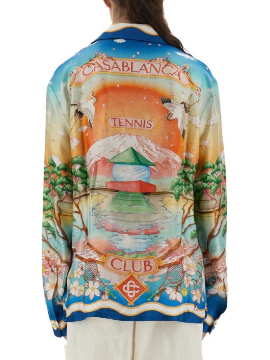 25FW 카사블랑카 블라우스/셔츠 U WPF25 SH 006 01TENNISCLUB MULTICOLOUR - CASABLANCA