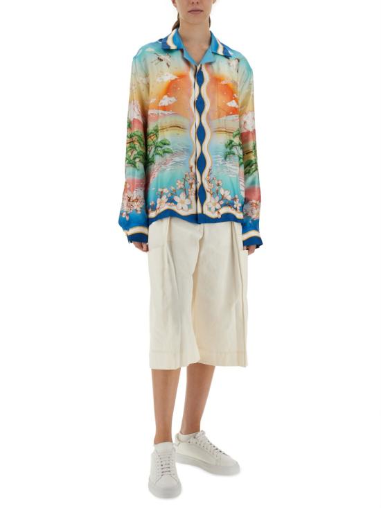 25FW 카사블랑카 블라우스/셔츠 U WPF25 SH 006 01TENNISCLUB MULTICOLOUR - CASABLANCA