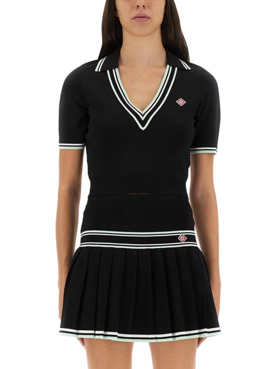 25FW 카사블랑카 탑 WPF25 KW 1018 01BLACK