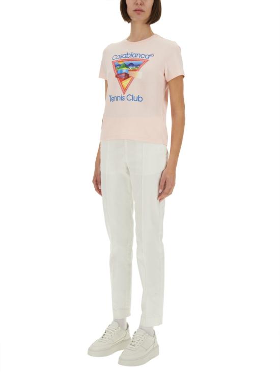 25FW 카사블랑카 탑 WPF25 JTS 020 02TENNISCLUBICON MULTICOLOUR - CASABLANCA