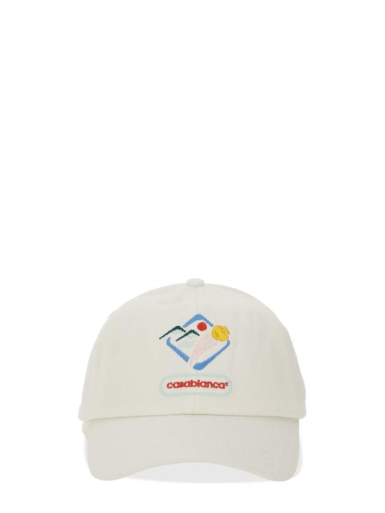 25FW 카사블랑카 볼캡 APF25 HAT 002 01WHITE