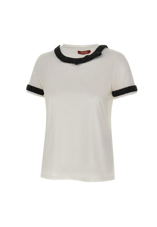 25FW 막스마라 스튜디오 반팔 티셔츠 2526976013600 009 White