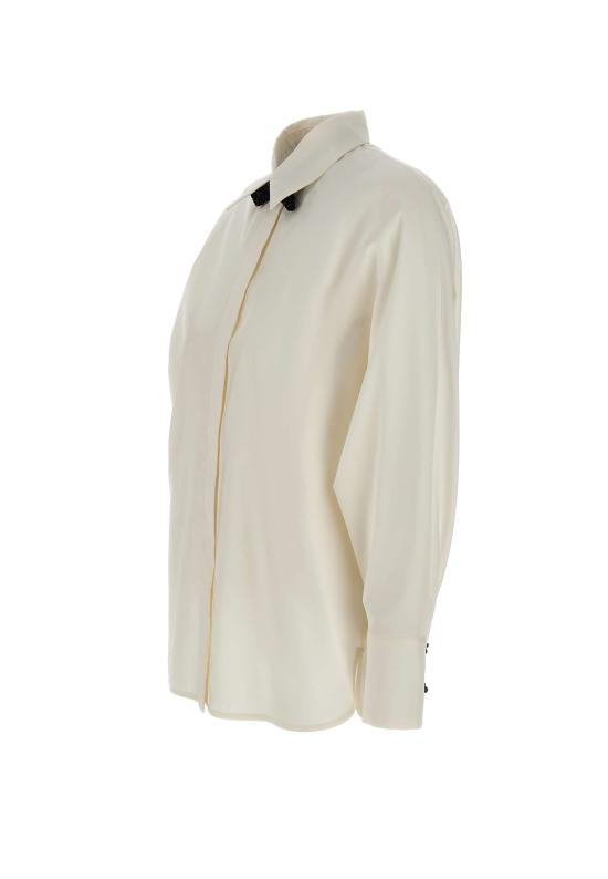 25FW 막스마라 스튜디오 셔츠 2526116043600 001 White - MAX MARA STUDIO