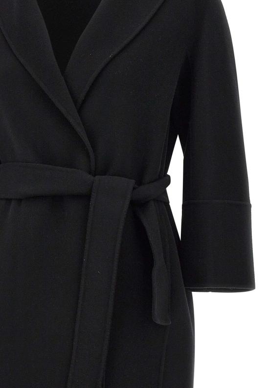 25FW 에스막스마라 ARONA 아로나 쇼트 더블 페이스 울 코트 2529016071600 013 Black - 'S MAX MARA