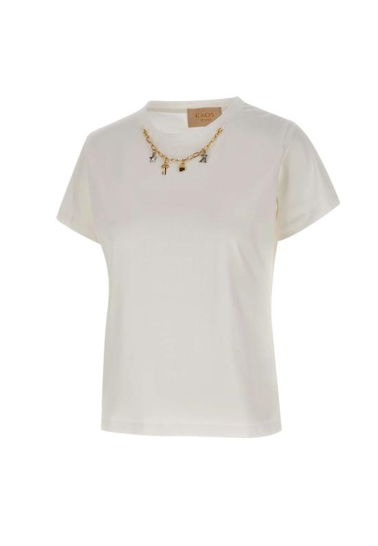 25FW 카오스 반팔 티셔츠 RIJBR003 1041 White