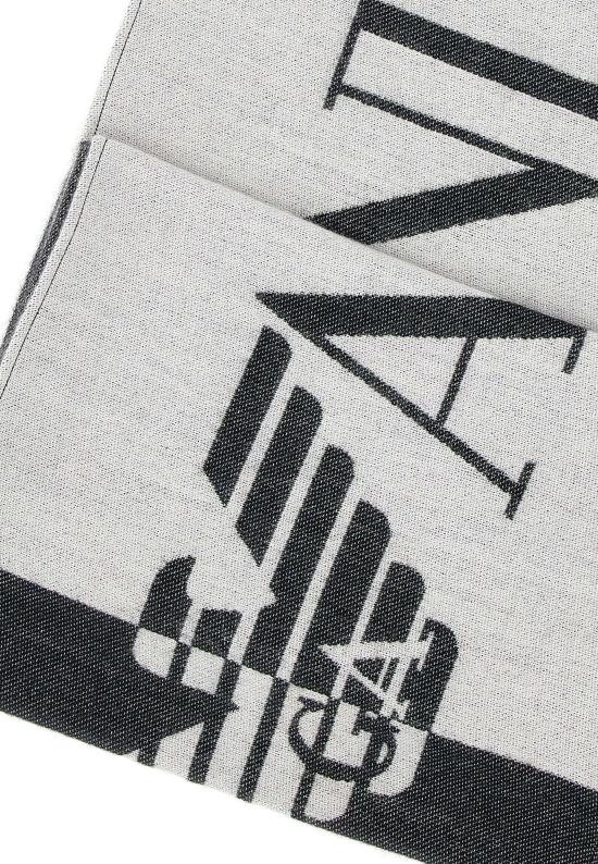 25FW 엠포리오 아르마니 머플러/스카프 EM003764 AF19799MC001 Black - EMPORIO ARMANI