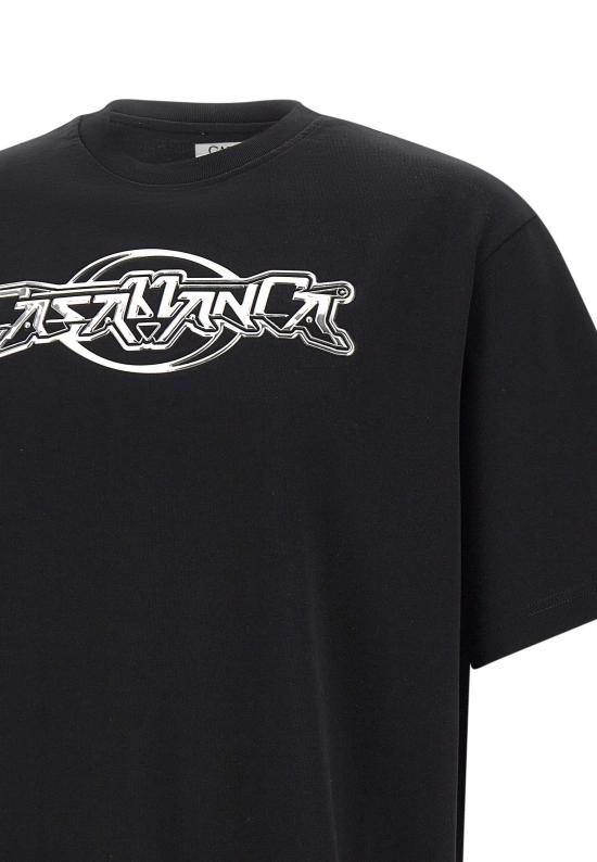 25FW 카사블랑카 반팔 티셔츠 MAW25JTS044 03 Black - CASABLANCA