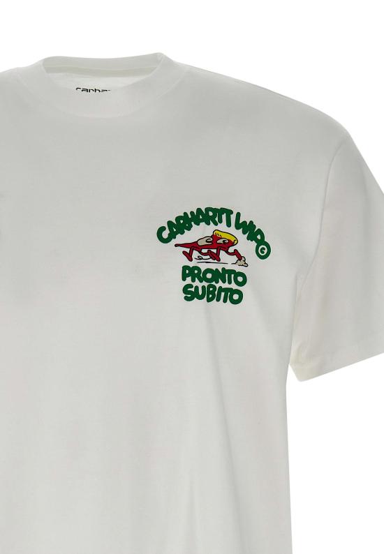 25FW 칼하트 WIP 반팔 티셔츠 I035195 02XX White - CARHARTT WIP