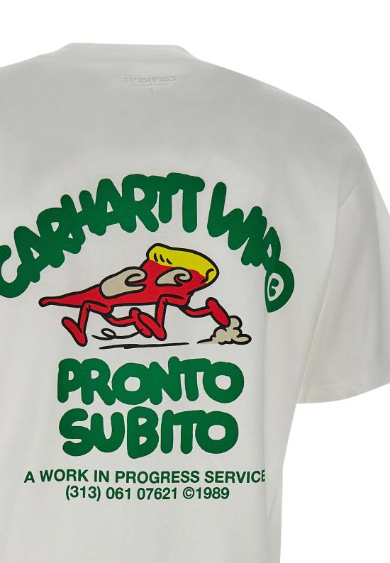 25FW 칼하트 WIP 반팔 티셔츠 I035195 02XX White - CARHARTT WIP
